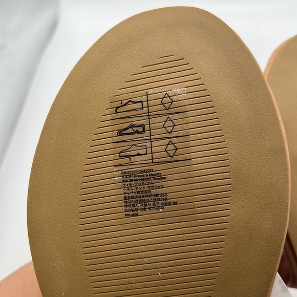 NWT H&M Sandals Thongs Shoes Blue Womens Size 6 37 - Picture 4 of 13